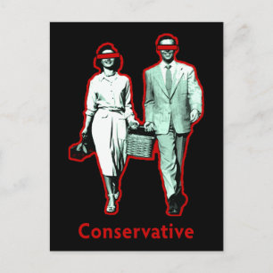 Happy Conservative Couple Briefkaart