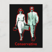 Happy Conservative Couple Briefkaart (Voorkant)
