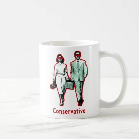 Happy Conservative Couple Koffiemok (Rechts)