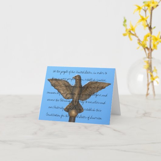 Happy Constitution Day Kaart (Gele Bloem)