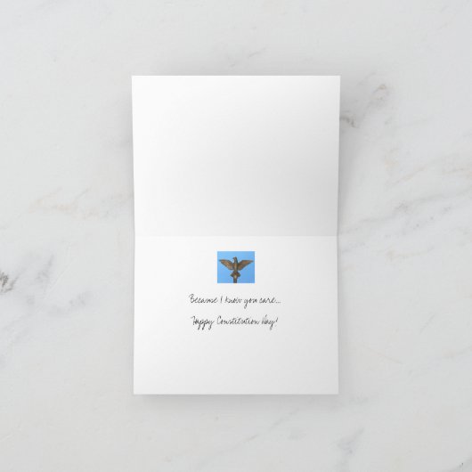 Happy Constitution Day Kaart (Binnen)