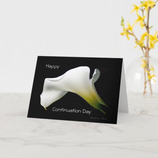 Happy Continuation Day: geniet van de cadeaus van  Kaart (Gele Bloem)