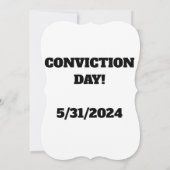 Happy Conviction Day Kaart (Achterkant)