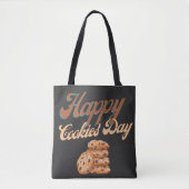 Happy Cookies Day, National Cookie Day Tote Bag (Voorkant)