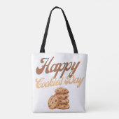 Happy Cookies Day, National Cookie Day Tote Bag (Achterkant)