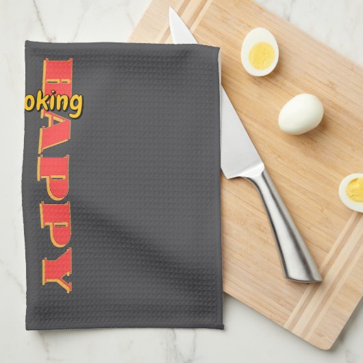 Happy Cooking DK Grey Theedoek (Quarter Fold)