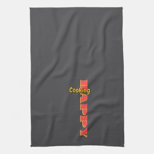 Happy Cooking DK Grey Theedoek (Verticaal)
