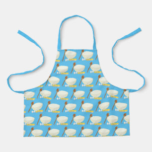 Happy Cooking Ingrediënten Meel Eieren Boterlepel Schort