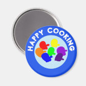 HAPPY COOKING MAGNEET (Voorkant / Achterkant)