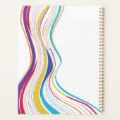Happy cool chill levendige kleurrijke meisje planner (Achterkant)