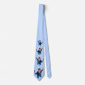 happy cop print tie  stropdas (Voorkant)