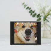Happy Corgi briefkaart (Staand voorkant)