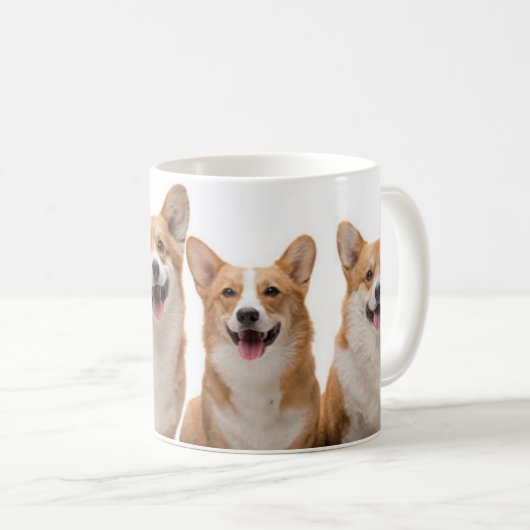 Happy Corgi Coffee Mok (Voorkant rechts)
