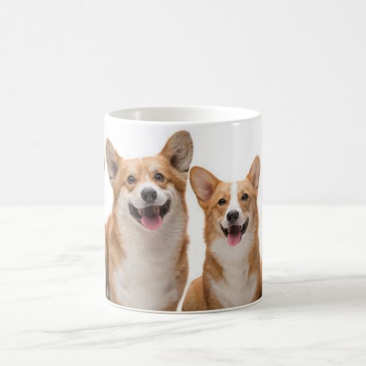 Happy Corgi Coffee Mok (Center)