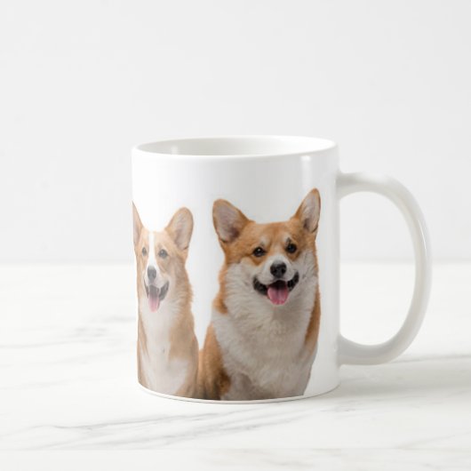 Happy Corgi Coffee Mok (Rechts)