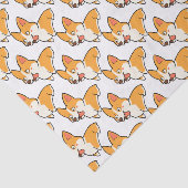 Happy Corgi Tissuepapier (Detail)