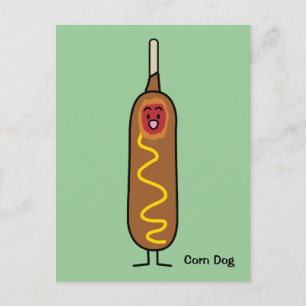 Happy Corn Dog Briefkaart