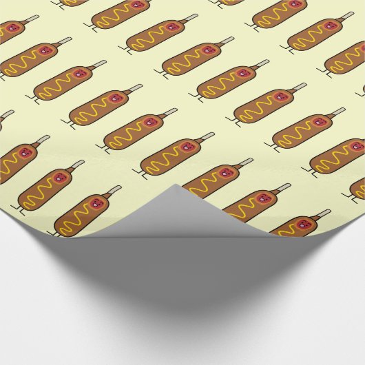Happy Corn Dog Cadeaupapier (Hoek)