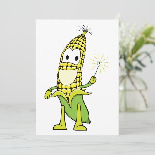 Happy Corn Kaart (Staand voorkant)