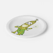 Happy Corn Papieren Bordje (Gekanteld)