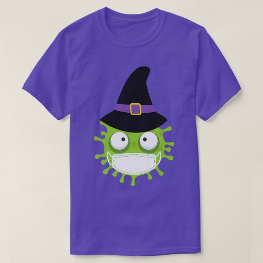 Happy Coronaween Halloween 2020 Coronavirus Witch  T-shirt (Design voorkant)