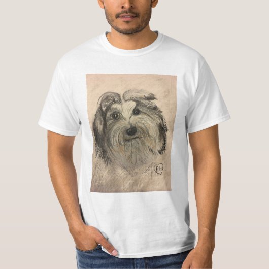 Happy Coton de Tulear T shirt (Voorkant)