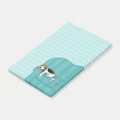 Happy Couch Beagle | Cute Dog Lined Post-it® Notes (Schuin)