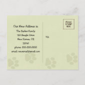 Happy Couch Beagle Schattige Dog Aankondiging Heri (Achterkant)