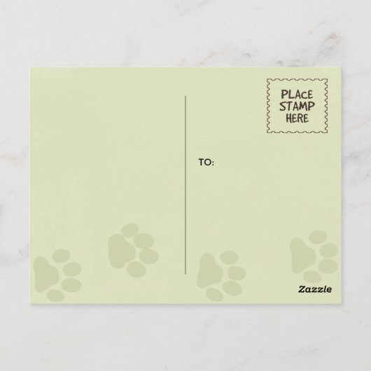 Happy Couch Beagle | Schattigee hondendouane Briefkaart (Achterkant)
