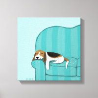 Happy Couch Beagle | Slaaphond voor de luiers | Pe