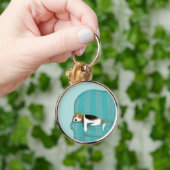 Happy Couch Beagle | Slaaphond voor de luiers | Pe Sleutelhanger (Hand)