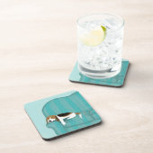 Happy Couch Dog - Cute Beagle Slapen | Pet Art Onderzetter (Rechterzijde)