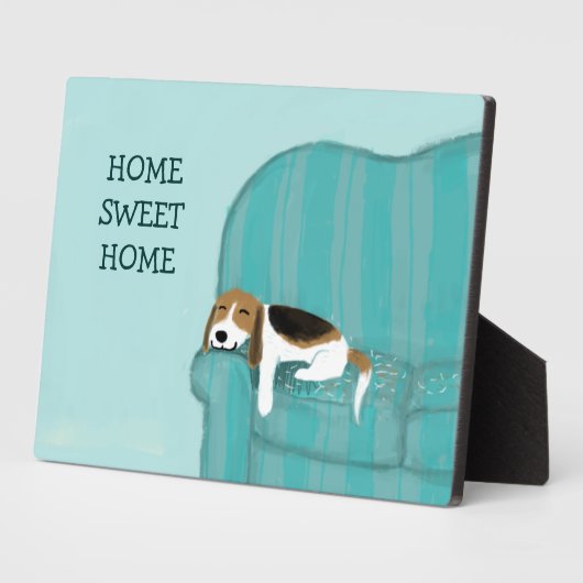 Happy Couch Dog - Home Sweet Home Beagle Fotoplaat (Zijkant)