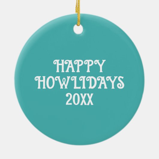 Happy Couch Dog | Schattigee Beagle Pet Lover's Ho Keramisch Ornament (Achterkant)