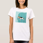 Happy Couch Dog | Schattigee Relaxed Beagle | Dier T-shirt (Voorkant)