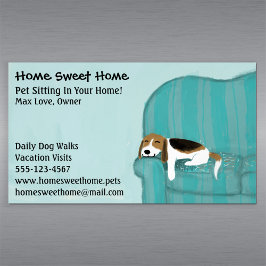 Happy Couch Dog | Zitplaatsen voor huisdieren | Di Visitekaartje Magneet