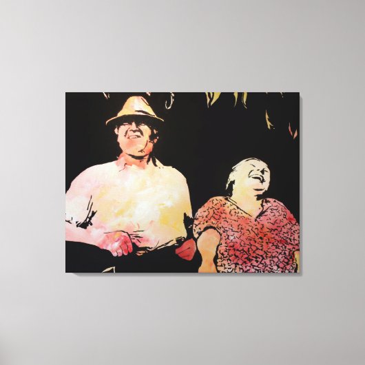 Happy Couple Canvas Afdruk (Voorkant)
