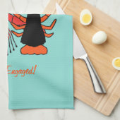 Happy Couple Crawfish Boil Party Theedoek (Quarter Fold)