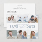 Happy Couple EDITABLE COLOR bewaart het Briefkaart (Voorkant / Achterkant)