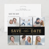 Happy Couple EDITABLE COLOR bewaart het Briefkaart (Voorkant / Achterkant)