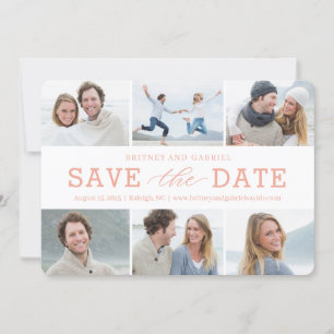 Happy Couple EDITABLE COLOR Save the Date Kaart