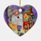 Happy Couple Gnome Kerst Ornament (Achterkant)