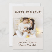 Happy Couple New Year's Day Confetti Celebrate Kaart (Voorkant)