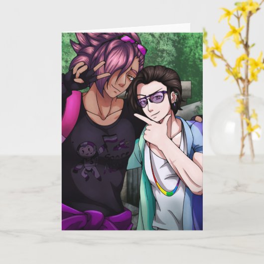 Happy Couple (Pride Month) Kaart (Gele Bloem)