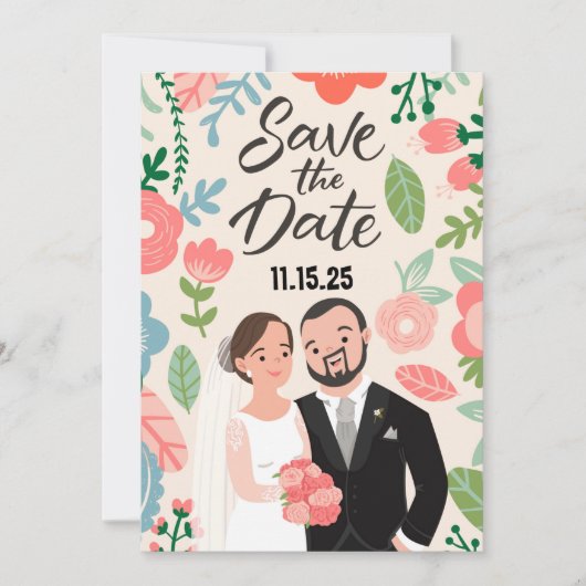 Happy Couple Save The Date (Voorkant)