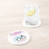 Happy Couple Wedding Penguin Onderzetter - Aanpasb (Zijkant)