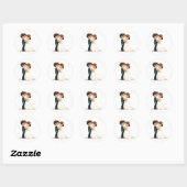 Happy Couple Wedding Sticker (Vel)
