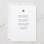 Happy Couple Wedding Uitnodiging (Achterkant)