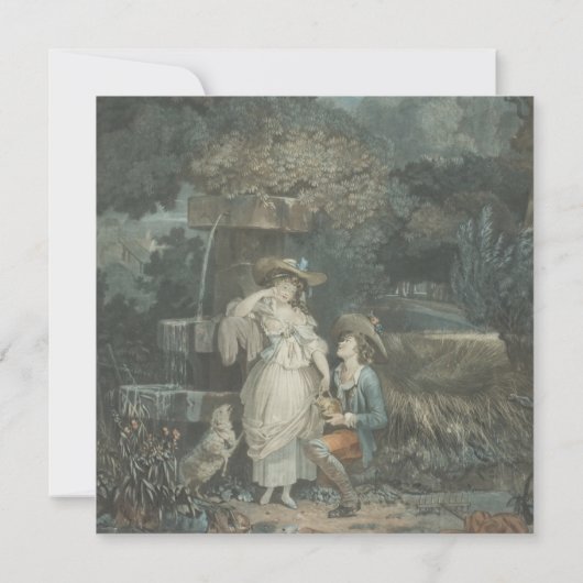  Happy Couple Wedding Uitnodiging (Achterkant)