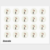 Happy Couple Wedding Vows Sticker (Vel)